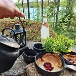 Private Lakefront Dome Sauna & Breakfast Lumous Chalet Hankasalmi